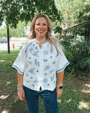 Megara Blouse - Natural