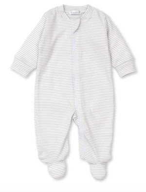 Stripe Footie w/Zip