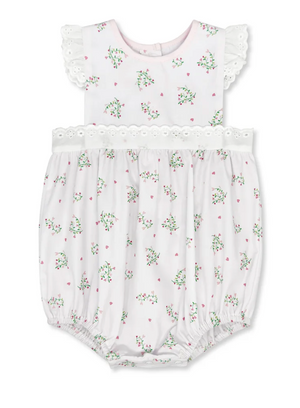 Pinafore Bubble Love You Bunches, Peony Pink