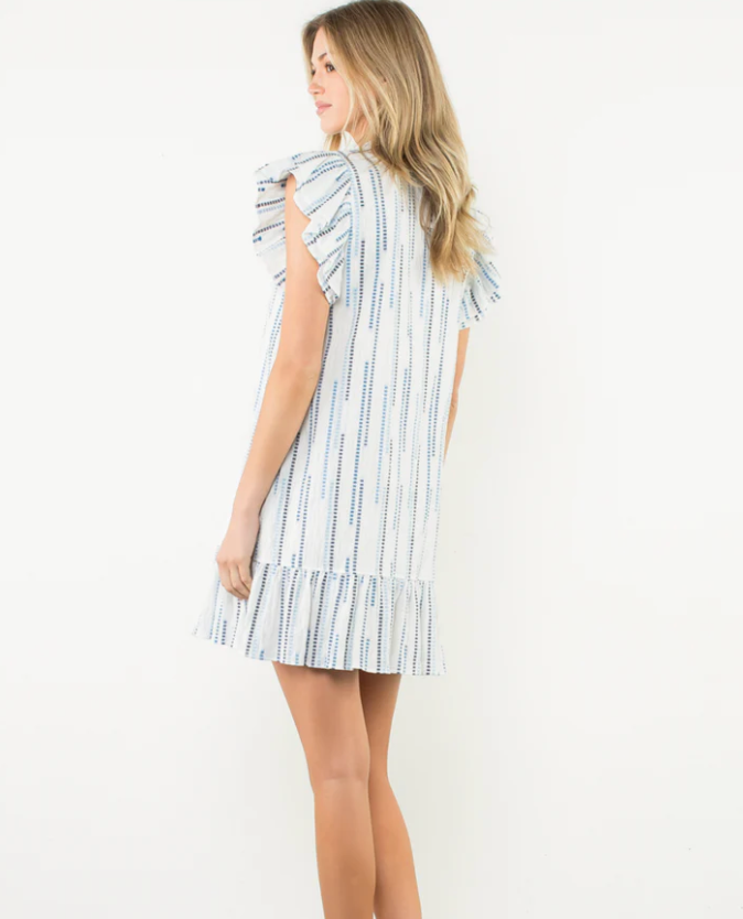 Penelope Dress Flutter Sleeve