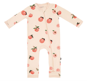Zippered Romper Peach