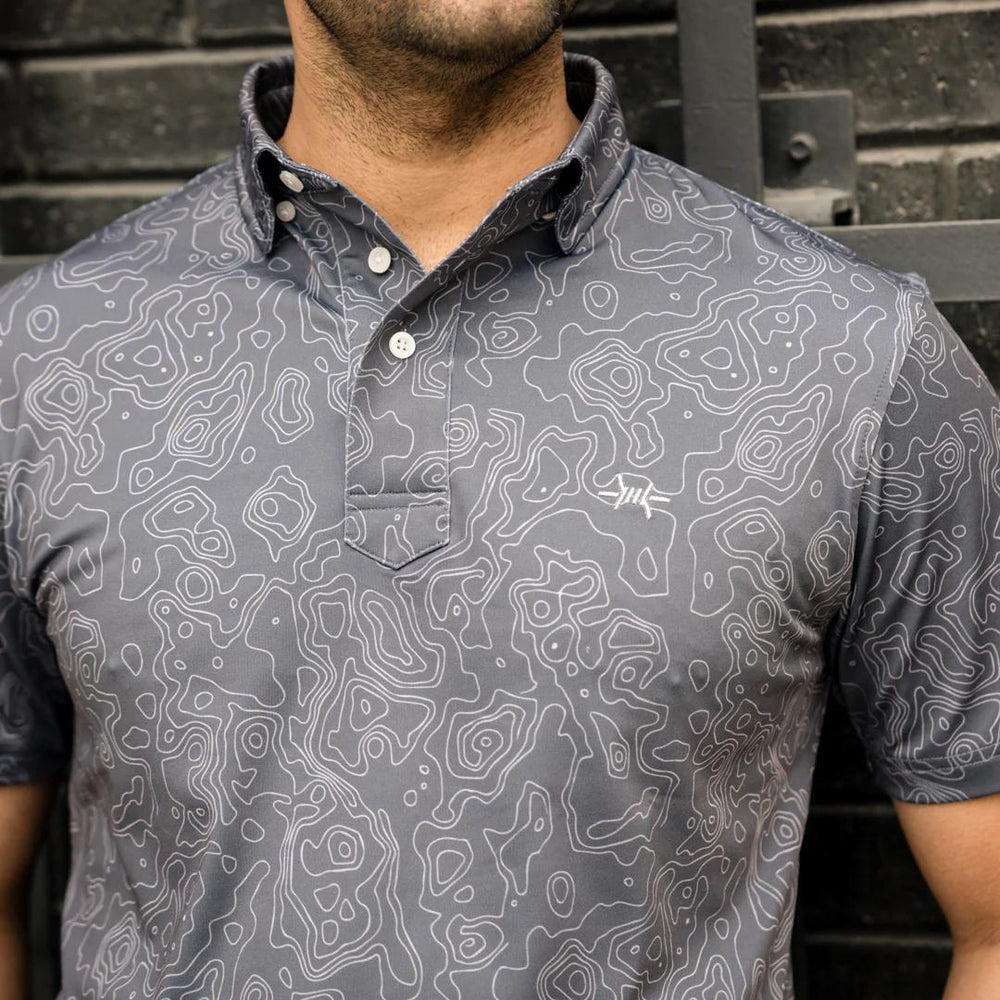 Big Bend Topo Polo Gunpowder Gray