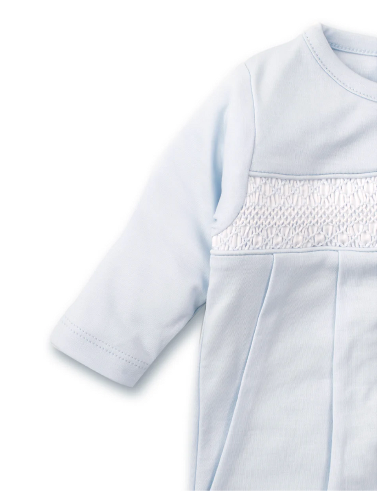 Hand Smock Footie Blue