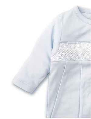 Hand Smock Footie Blue