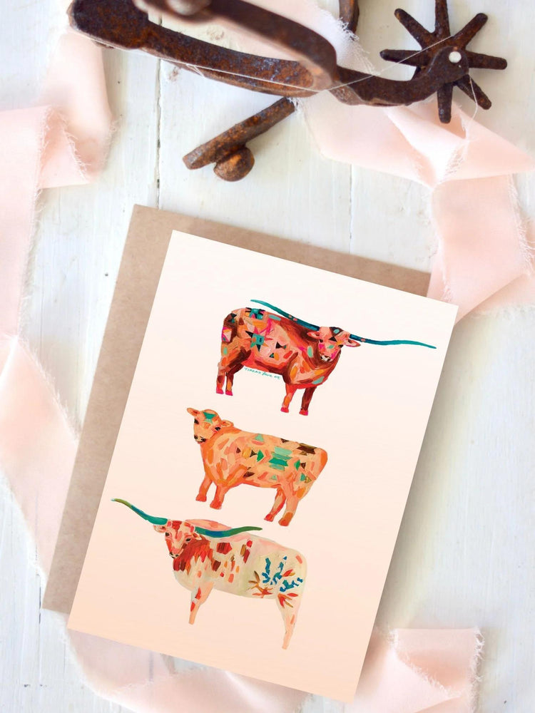 Mini Longhorn and Cattle Card Set
