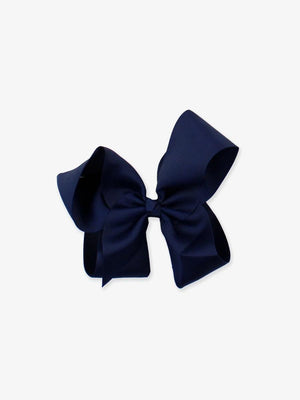 Dark Navy Big Bow Hair Clip