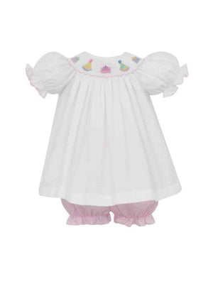 Birthday Pink Gingham Bloomer Set