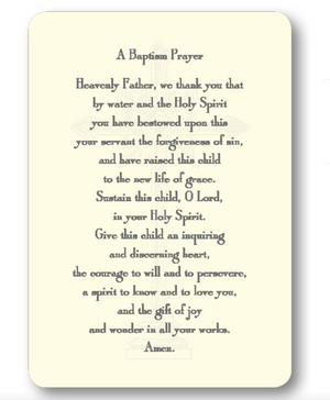 Baptism Prayer