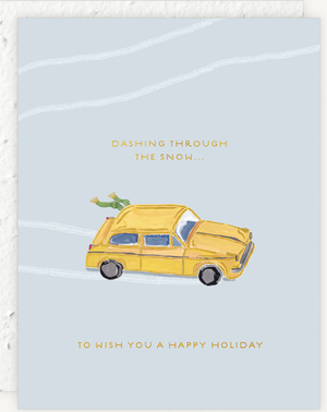 Dashing Through the Snow Card