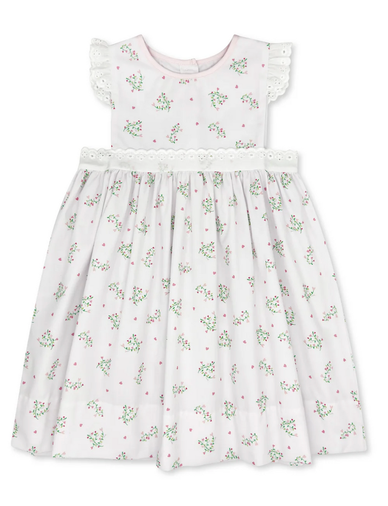 Pinafore Dress Love You Bunches, Peony Pink