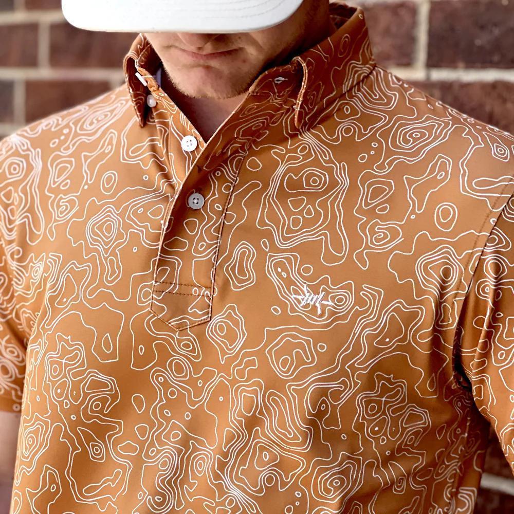 Big Bend Topo Polo Burnt Orange
