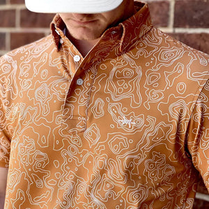 Big Bend Topo Polo Burnt Orange