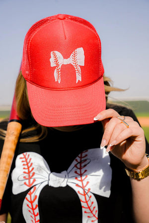 Baseball Bow Trucker Hat