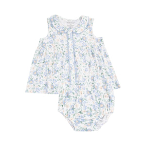 Baby Veronical Floral Peter Pan Button Up Front Dress