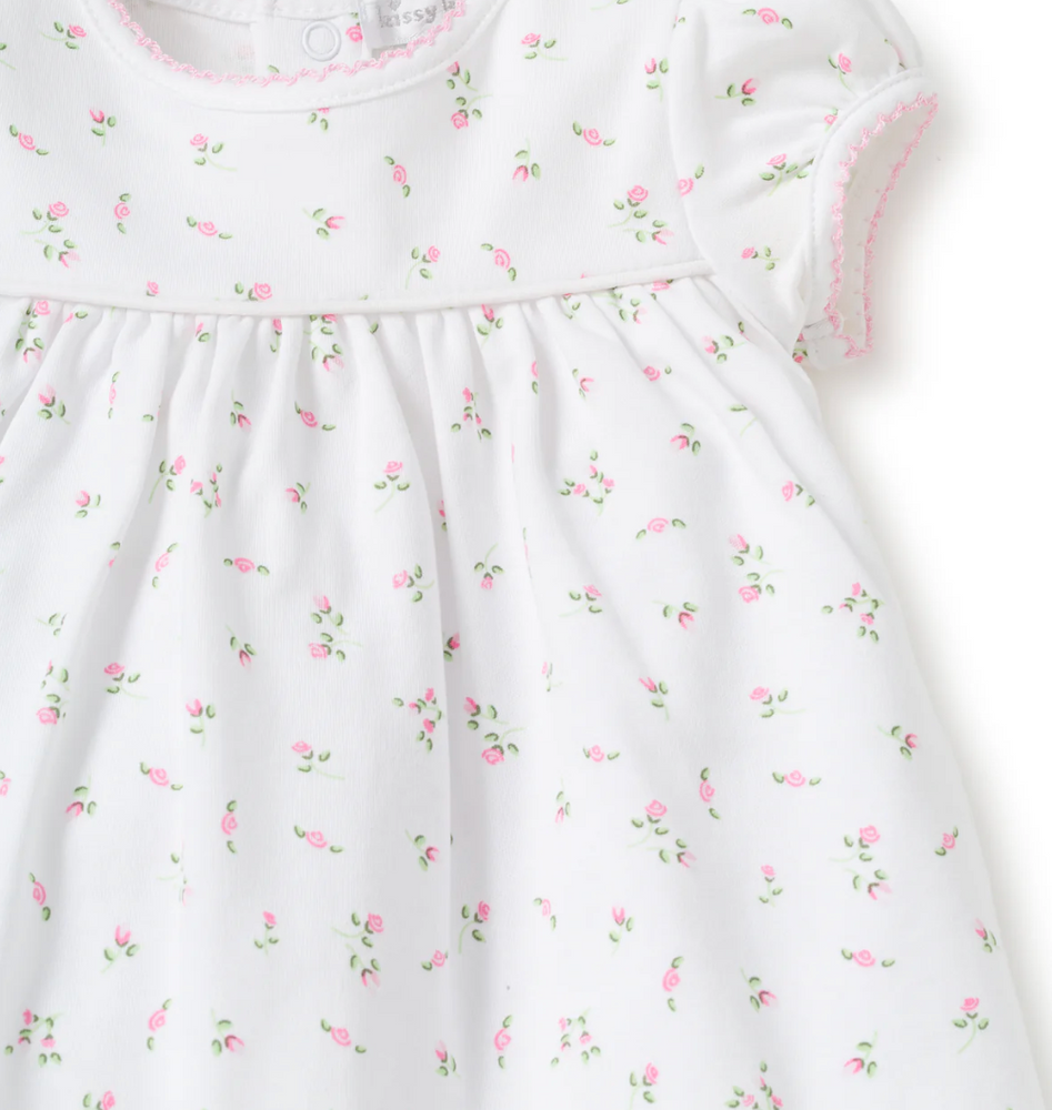 Garden Roses Dress w/Diaper Cover