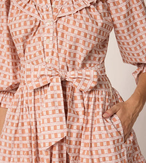 Gloria Mini Dress Bellini Plaid