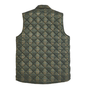 Grouse Plaid Braswell Vest Olive