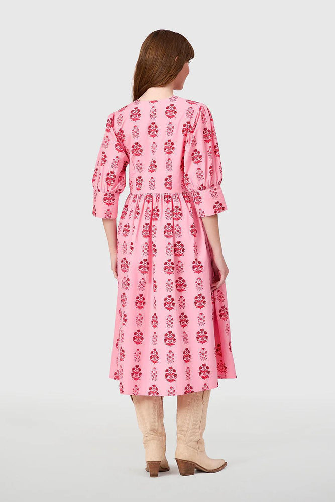 Ingrid Dress - Scarlet Blossom