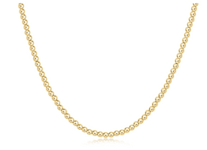 15" Choker Classic Gold 3mm Bead