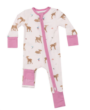 Zipper Romper Soft Deer