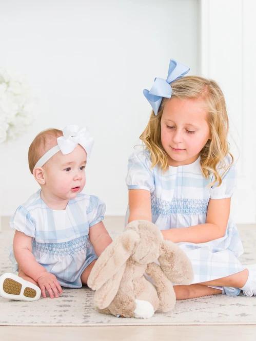 Light Blue Big Bow Hair Clip