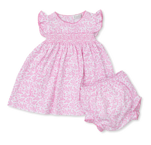 Blooming Vines Pink Dress Set