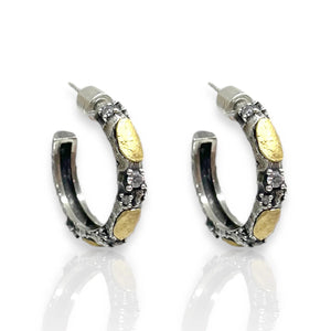 Vintage Silver Alma Hoops