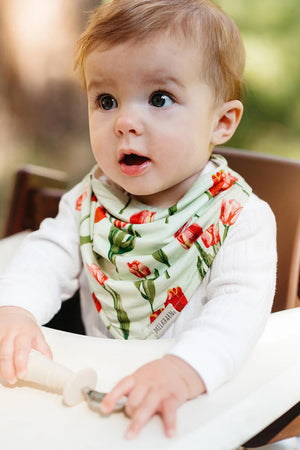 Luxe Stretch Kerchief Bib - Tulip