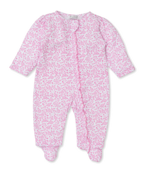 Blooming Vines Pink Footie