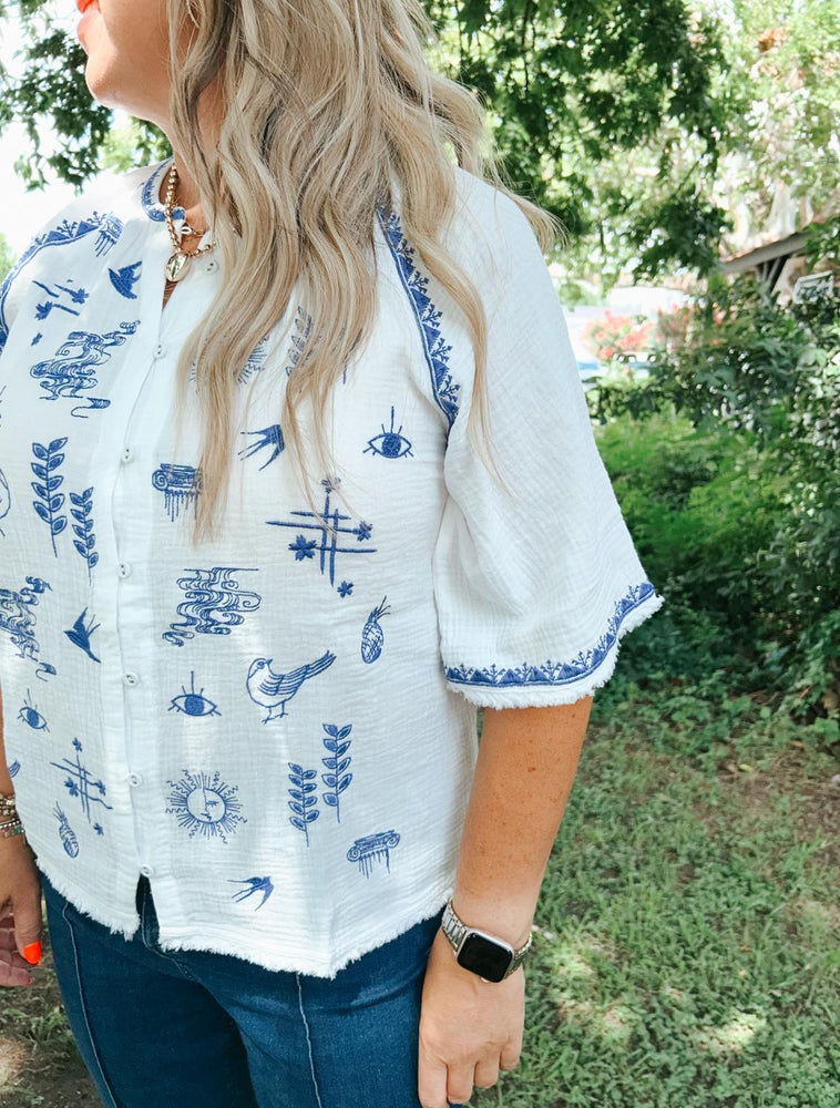 Megara Blouse - Natural