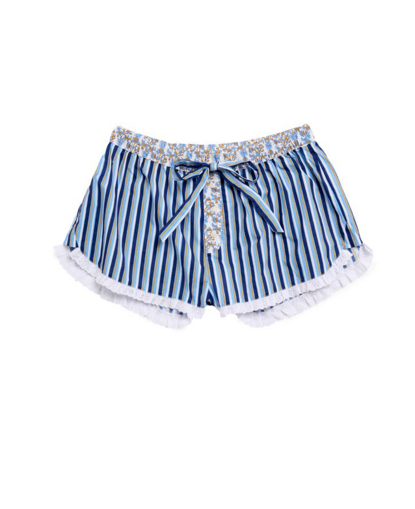 Striped Boxer Short, Blue