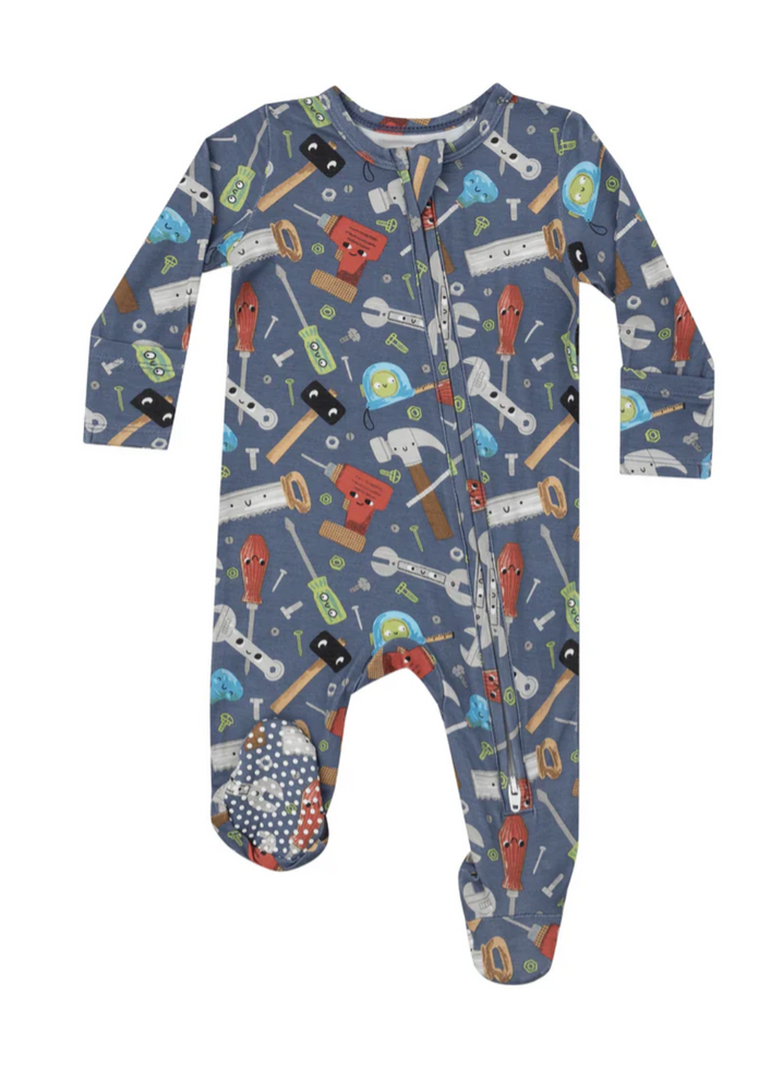 Zipper Footie Happy Toolbox