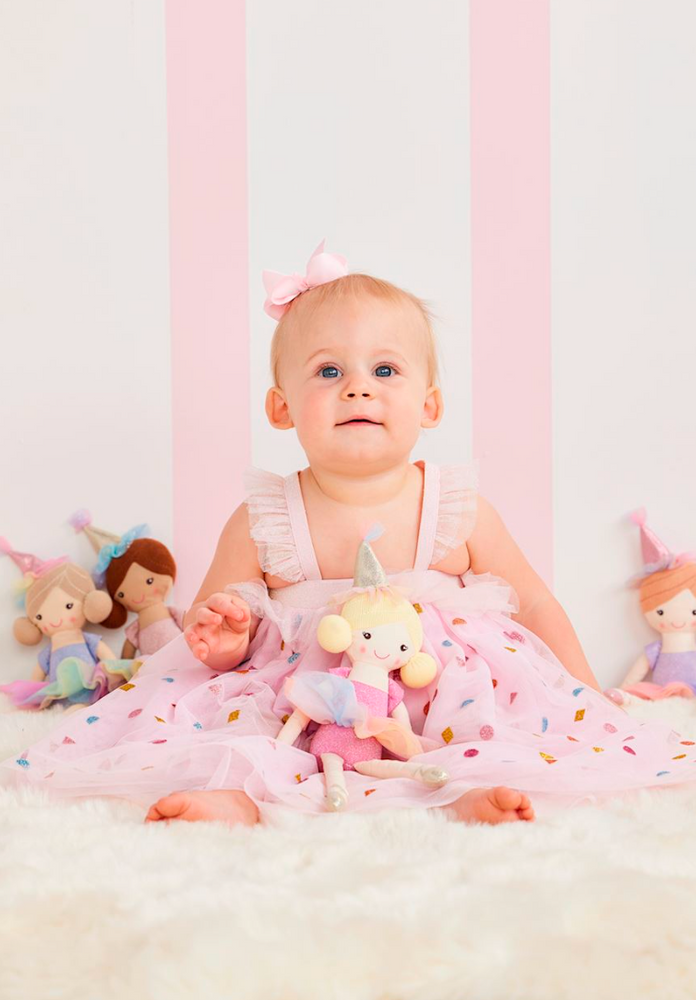 Sparkle Mesh Birthday Dress