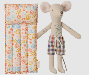Beach Mouse with Air Mattress, Dad - Flower