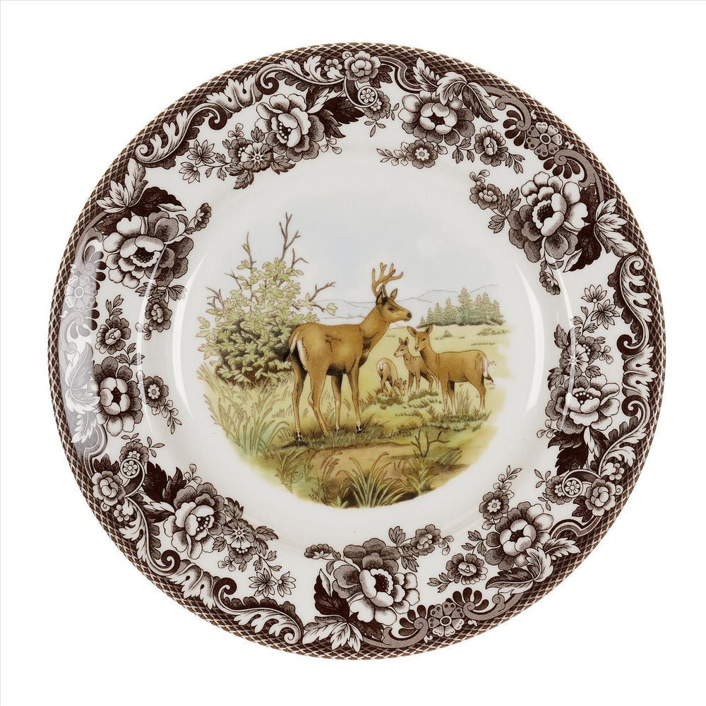 Woodland Am. Wildlife dinner plate Mule Deer
