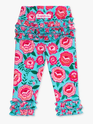 Bright Blossoms Ruffle Leggings