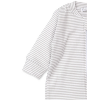 Stripe Footie w/Zip