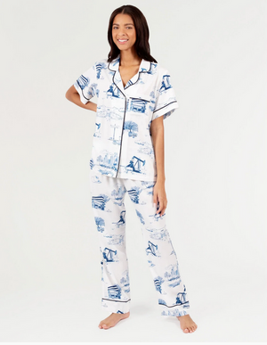 Houston Toile Pajama Pants Set