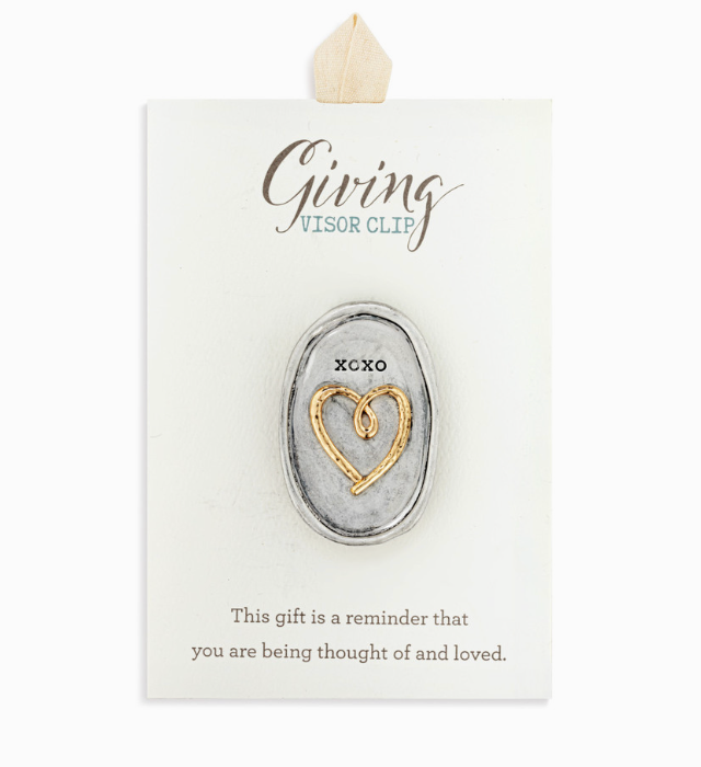 Giving Visor Clip Heart