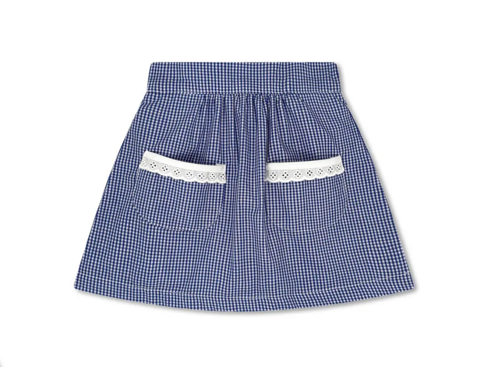 Luna Skort Royal Minigingham
