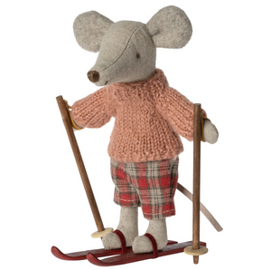 Winter Mouse with Ski Set, Big Sister