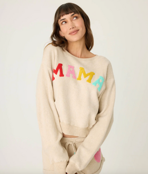 For the Mama's Embroidered Long Sleeve Top