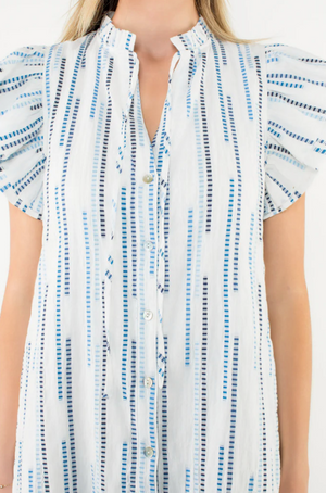 Penelope Dress Flutter Sleeve