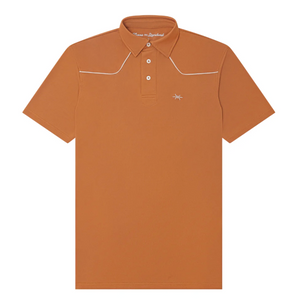 Lariat Western Polo Burnt Orange