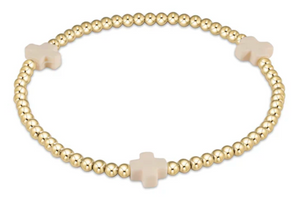 Egirl Signature Cross 3mm Gold - Off white
