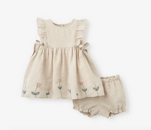 Flaxseed Linen Dress & Bloomers