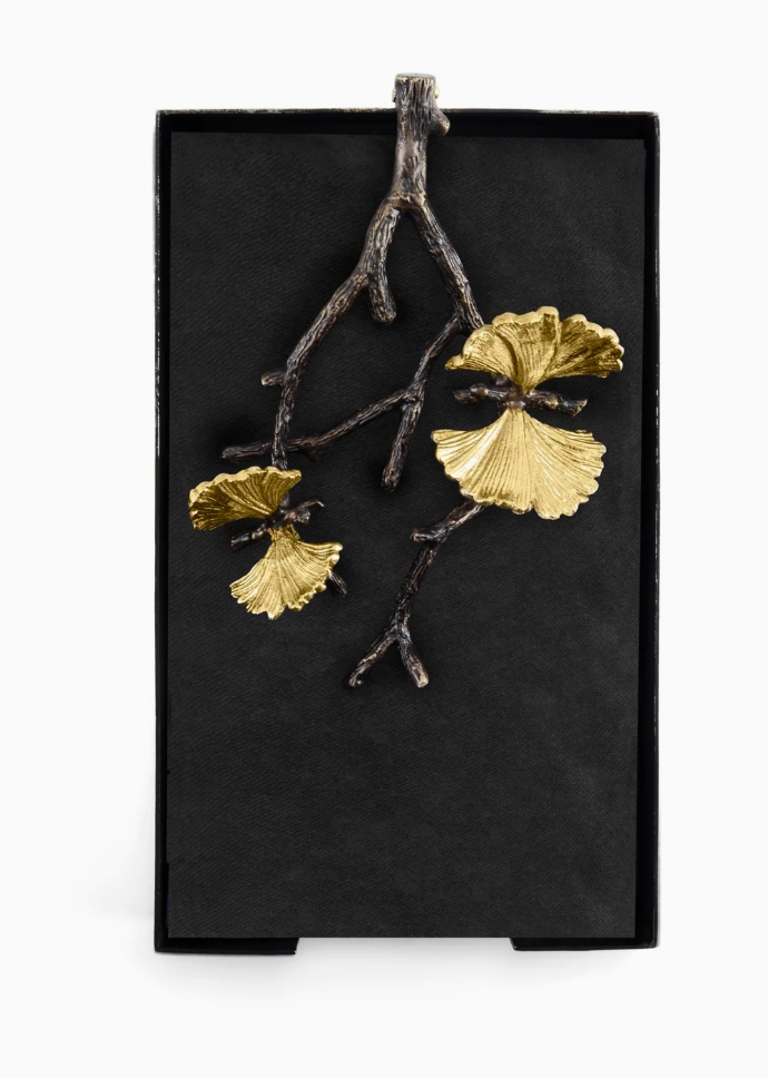 Butterfly Ginkgo Guest Towel Holder