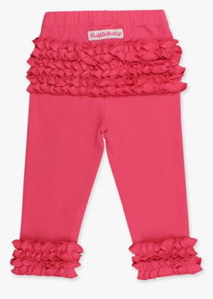 Hot Pink Ruffle Leggings