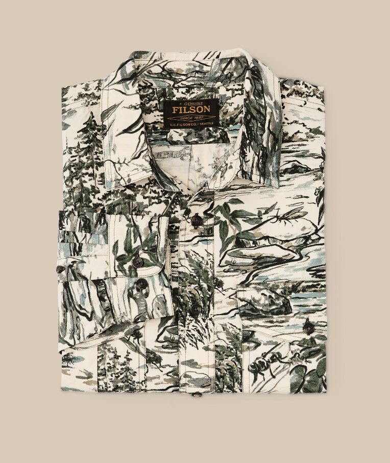 Filson X Housefly Washed Feather Cloth Shirt