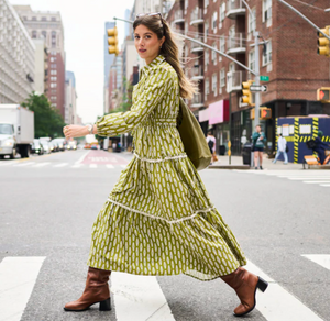 Banyan Dress Green Leaf